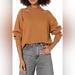 Jason Wu Rent The Runway Pre-Loved Camel Cold Shoulder Sweater
